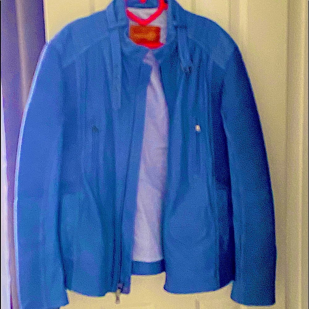 Comstock vintage leather biker jacket